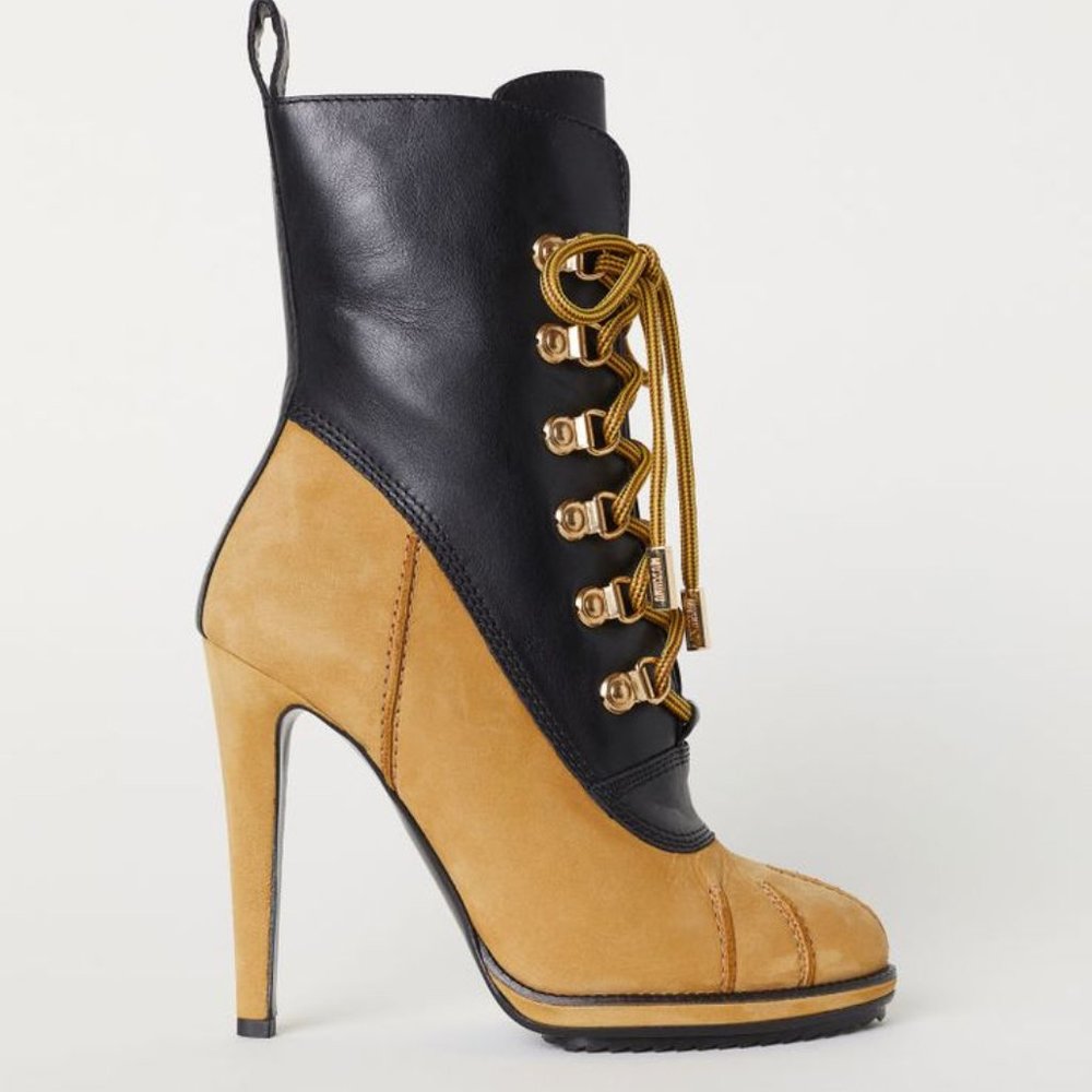 H&M x Moschino Ankle Boots with Lacing